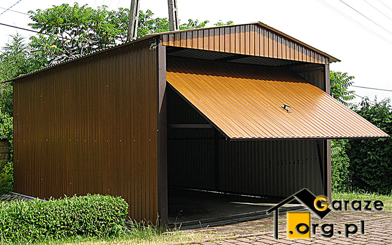 Garaż drewnopodobny 3mx5m Złoty Dąb Premium