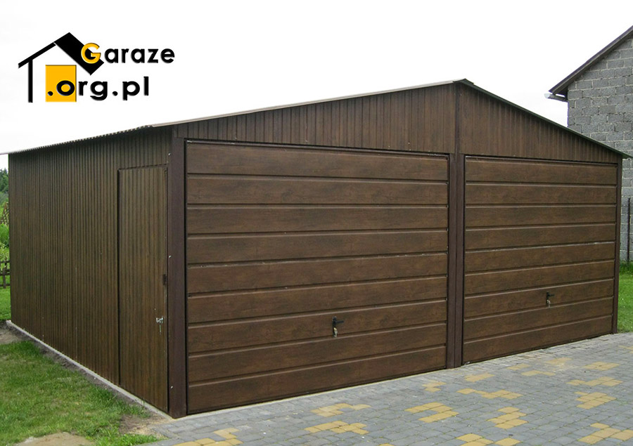 garaze blaszane drewnopodobne 6x5 nowoczesne