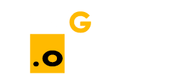 Białe logo Garaże.org.pl