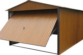Garaż drewnopodobny segmentu premium złoty dąb 3x5